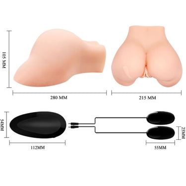 Vagina Vibrante Ultra-Realistica con Vibrazioni e Riscaldamento